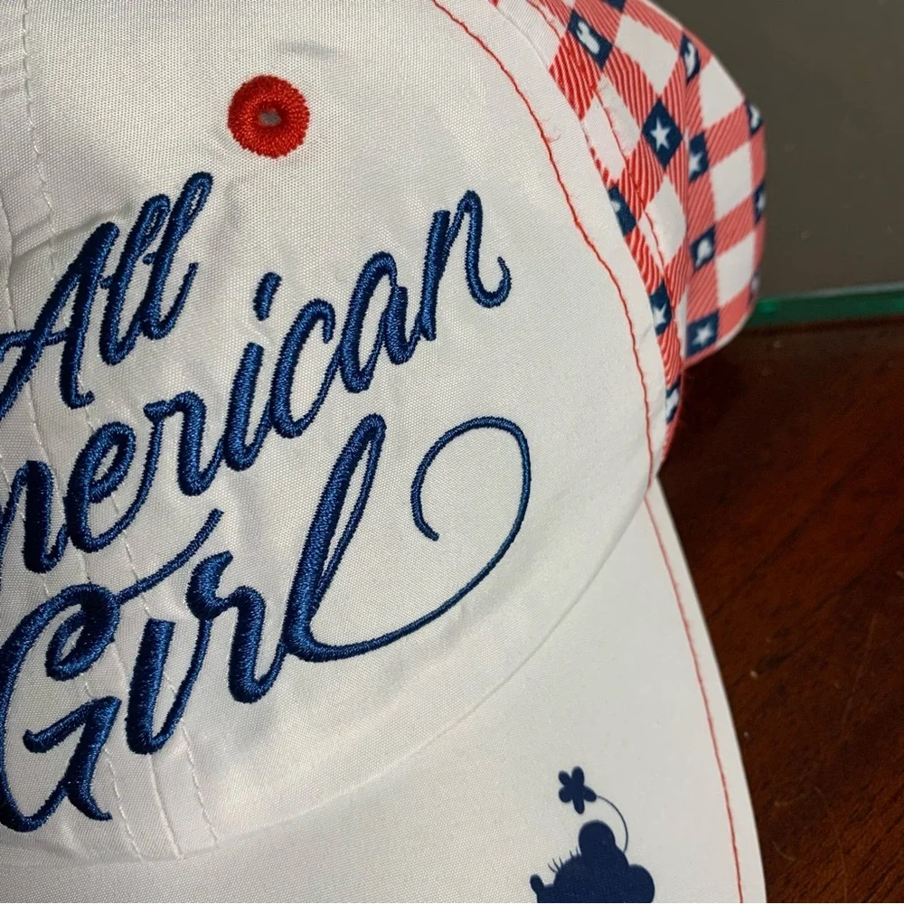 Disney Parks Minnie Mouse All American Girl Baseball Hat